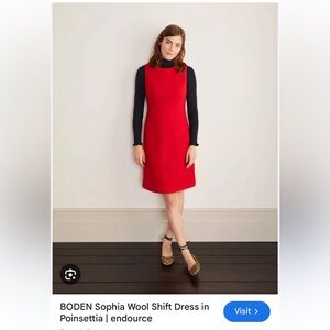 Boden Sophia boiled wool Sheath Dress